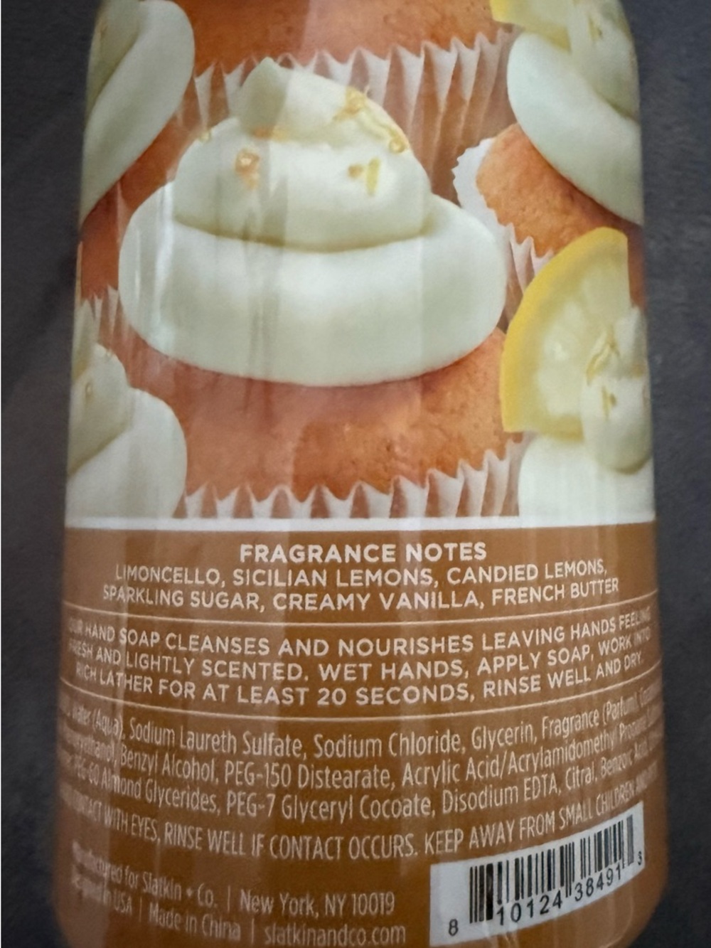 Homeworx Limoncello Cupcake Gel Hand Soap Infused With Essential Oils New - Picture 5 of 5